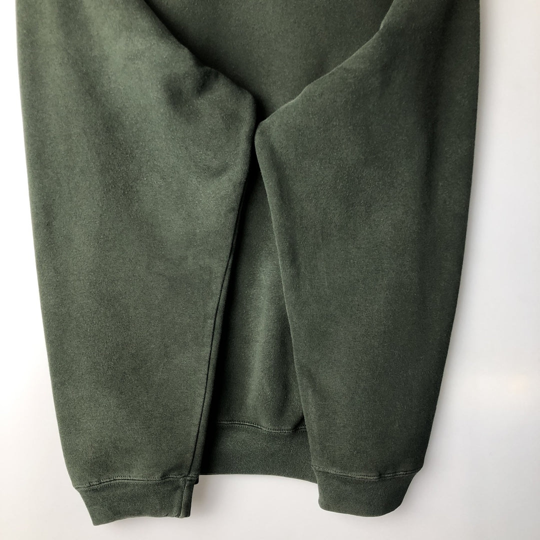 2000'S Eddie Bauer logo sweatshirt, men's size M cotton Green type dark green Vintage Second Hand