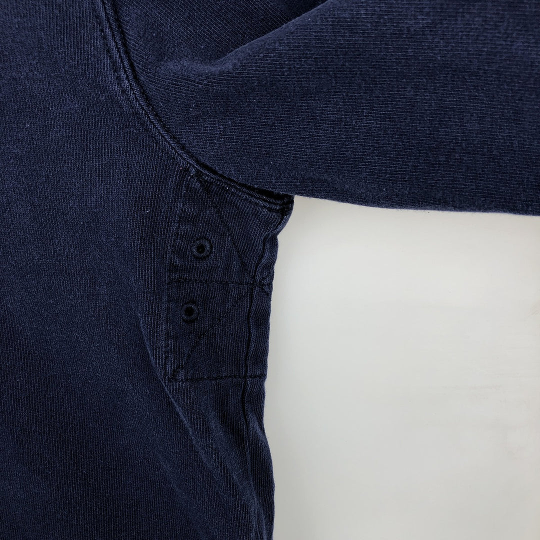 Ralph Lauren POLO by Ralph Lauren CUSTOM FIT Big Pony Long Sleeve Rugby Shirt, Men's Size Medium cotton navy blue type Vintage Second Hand