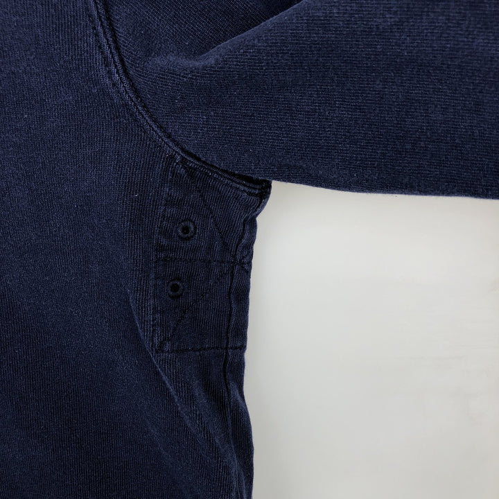 Ralph Lauren POLO by Ralph Lauren CUSTOM FIT Big Pony Long Sleeve Rugby Shirt, Men's Size Medium cotton navy blue type Vintage Second Hand