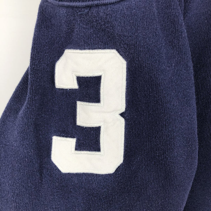 Ralph Lauren POLO by Ralph Lauren Big Pony Long Sleeve Rugby Shirt Men's XL cotton navy blue type Vintage Second Hand
