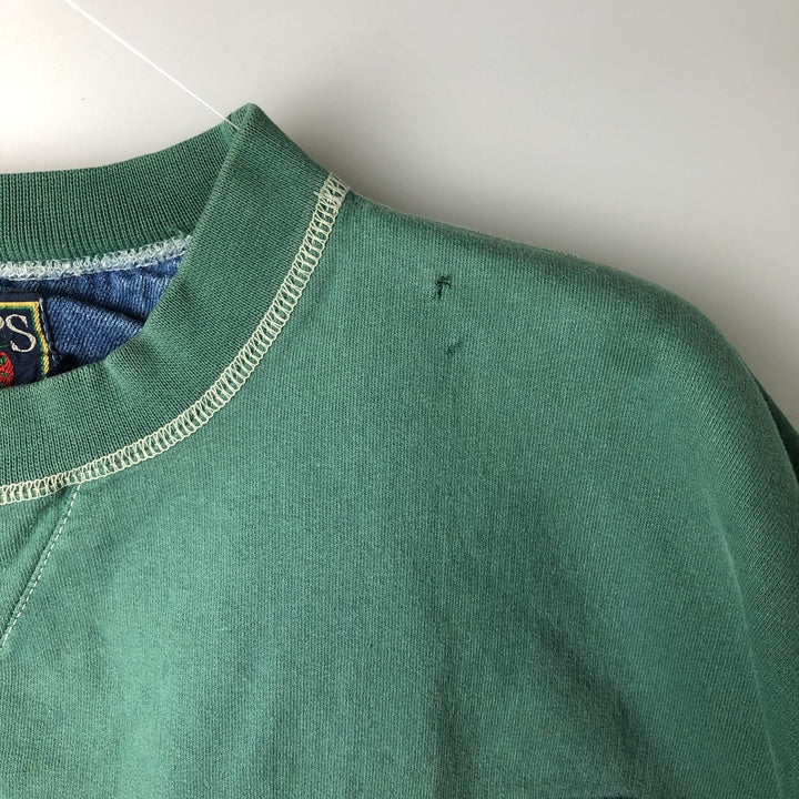 Vintage 1980'S Ralph Lauren CHAPS logo sweatshirt, size M, men's cotton green type Vintage Second Hand