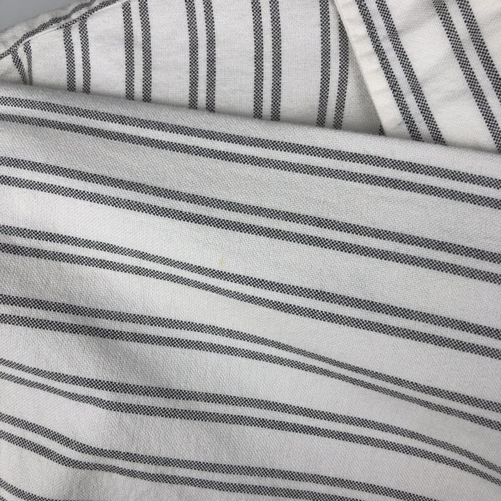 Ralph Lauren Classic Fit Long Sleeve Button Down Striped Shirt, Men's Size L cotton gray type Vintage Second Hand