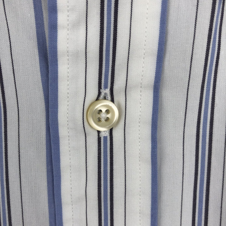 Ralph Lauren YARMOUTH Long Sleeve Button-Down Striped Shirt, Men's XL cotton white type Vintage Second Hand
