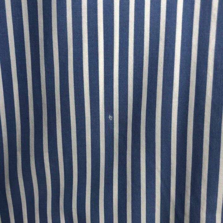 Ralph Lauren Classic Fit Long Sleeve Button-Down Striped Shirt, Men's XXXL cotton blue type Vintage Second Hand