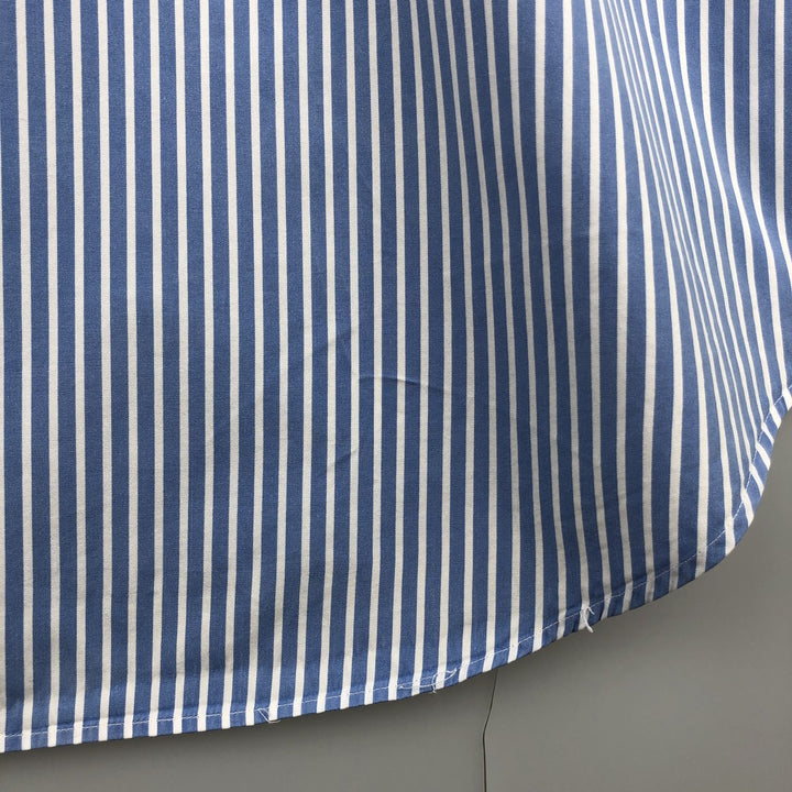 Ralph Lauren Classic Fit Long Sleeve Button-Down Striped Shirt, Men's XXXL cotton blue type Vintage Second Hand