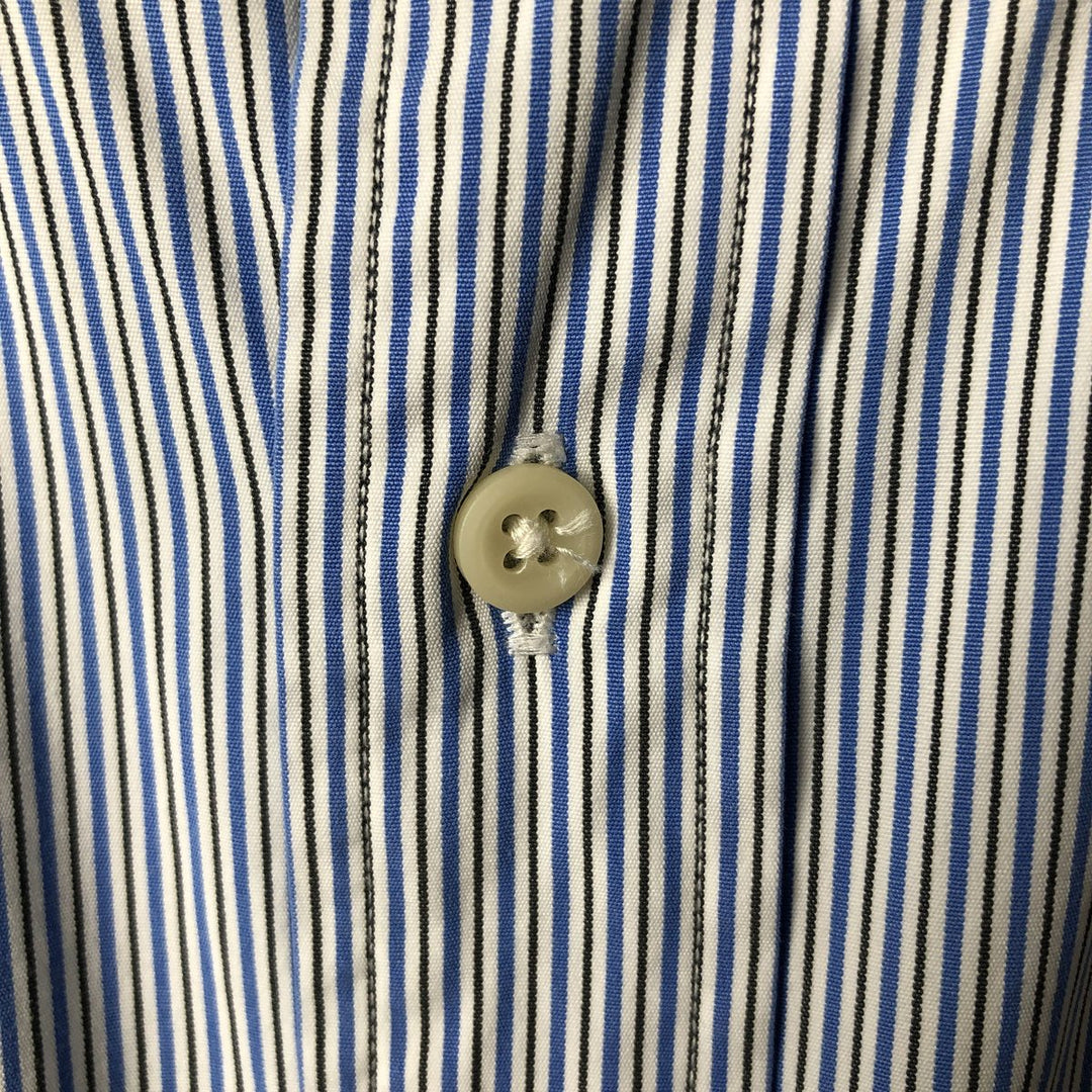 Ralph Lauren Classic Fit Long Sleeve Button Down Striped Shirt Men's XXL cotton Blue type light blue Vintage Second Hand
