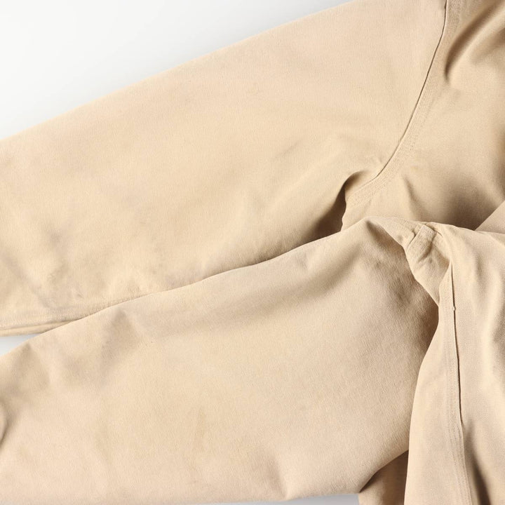 90'S Carhartt Active Jacket, Duck Full-Zip Hoodie, Men's Size L (approx.) cotton Beige type Vintage Second Hand