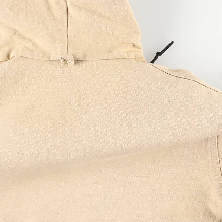 90'S Carhartt Active Jacket, Duck Full-Zip Hoodie, Men's Size L (approx.) cotton Beige type Vintage Second Hand