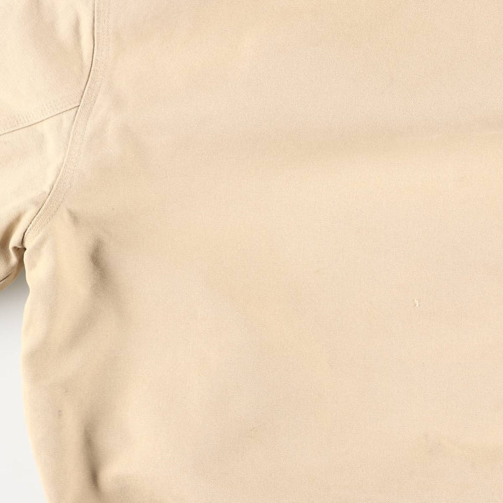 90'S Carhartt Active Jacket, Duck Full-Zip Hoodie, Men's Size L (approx.) cotton Beige type Vintage Second Hand