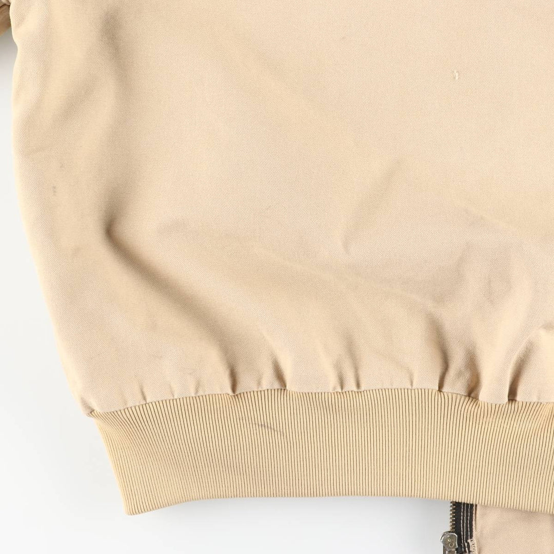 90'S Carhartt Active Jacket, Duck Full-Zip Hoodie, Men's Size L (approx.) cotton Beige type Vintage Second Hand