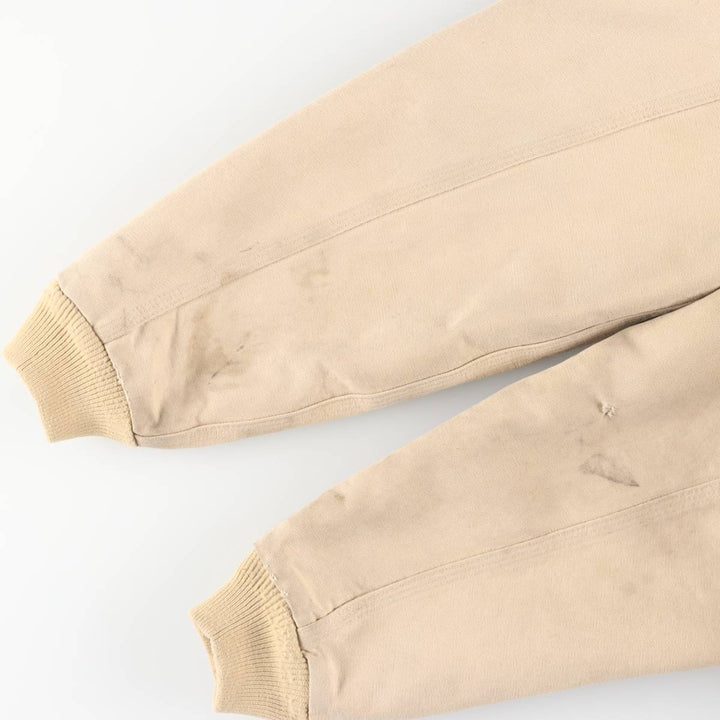 90'S Carhartt Active Jacket, Duck Full-Zip Hoodie, Men's Size L (approx.) cotton Beige type Vintage Second Hand