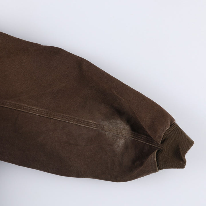 00'S Carhartt Active Jacket Duck Full Zip Hoodie Men's XXL cotton brown type Vintage Second Hand