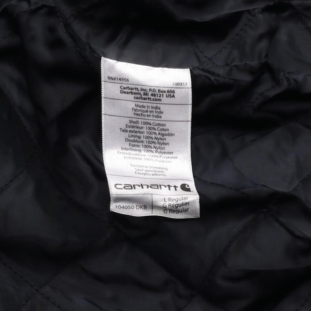 Carhartt Active Jacket, Loose Fit, Duck Full Zip Hoodie, Men's Size L cotton brown type Vintage Second Hand