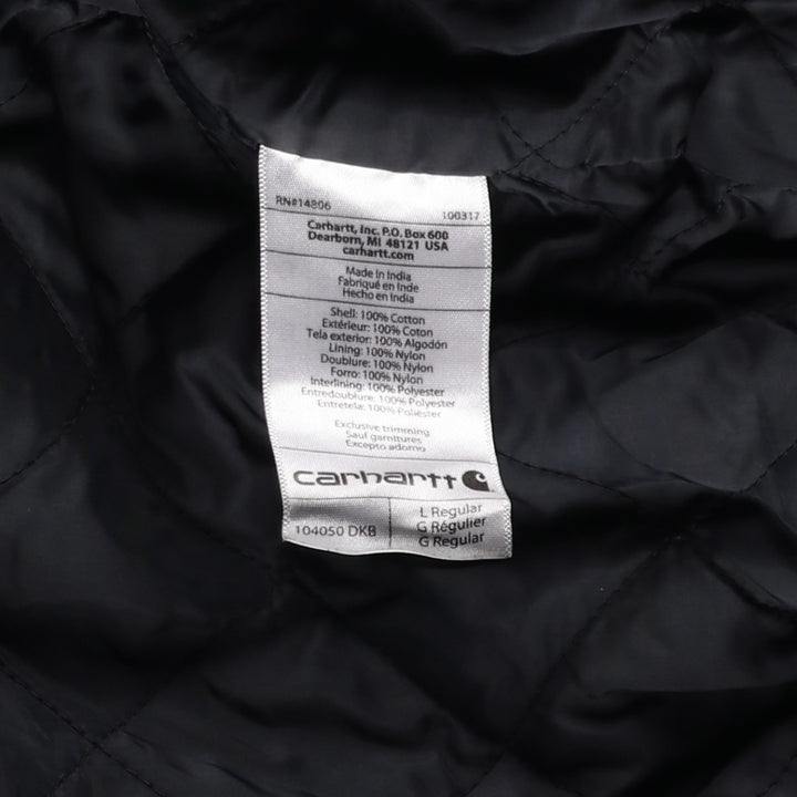 Carhartt Active Jacket, Loose Fit, Duck Full Zip Hoodie, Men's Size L cotton brown type Vintage Second Hand