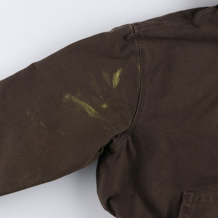 Carhartt Active Jacket, Loose Fit, Duck Full Zip Hoodie, Men's Size L cotton brown type Vintage Second Hand