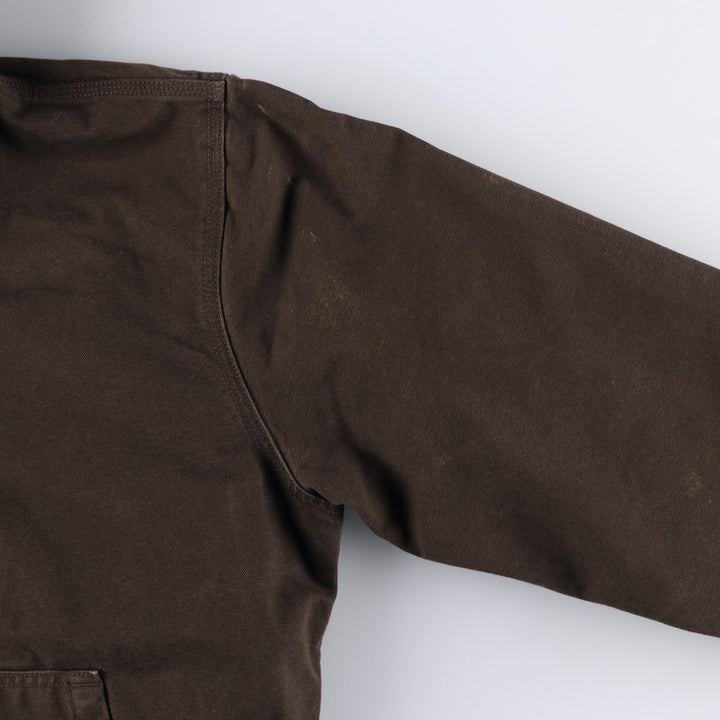 Carhartt Active Jacket, Loose Fit, Duck Full Zip Hoodie, Men's Size L cotton brown type Vintage Second Hand