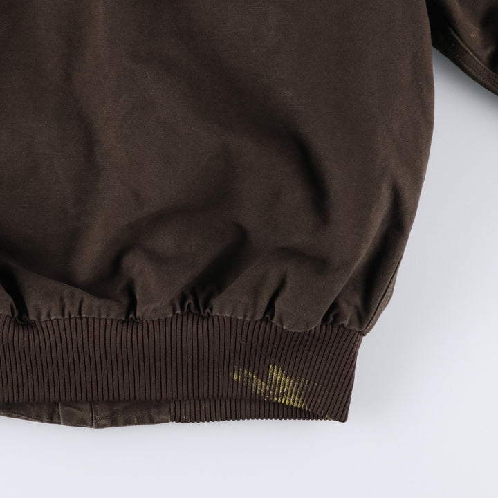 Carhartt Active Jacket, Loose Fit, Duck Full Zip Hoodie, Men's Size L cotton brown type Vintage Second Hand