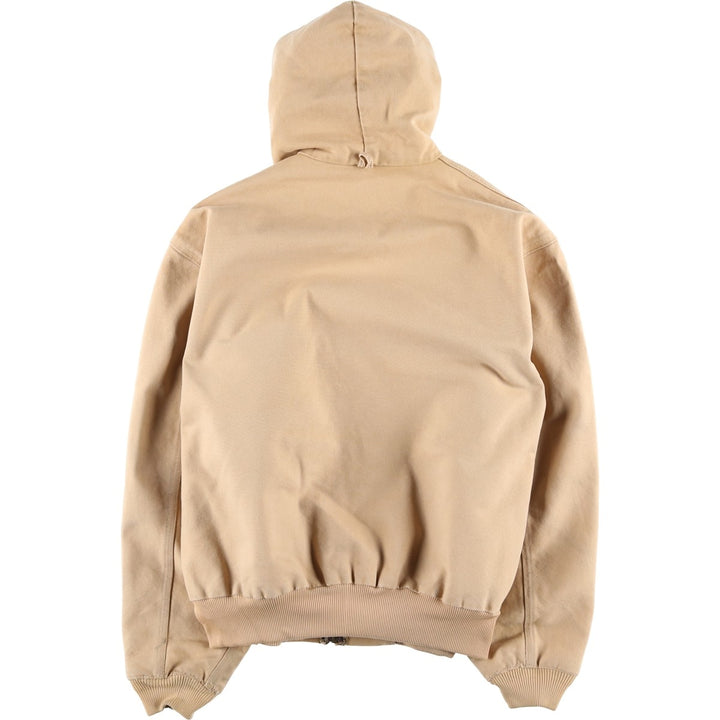 80s-90'S Carhartt Active Jacket Duck Full Zip Parka Made in USA Men's L Size Vintage unclear Beige type Vintage Second Hand