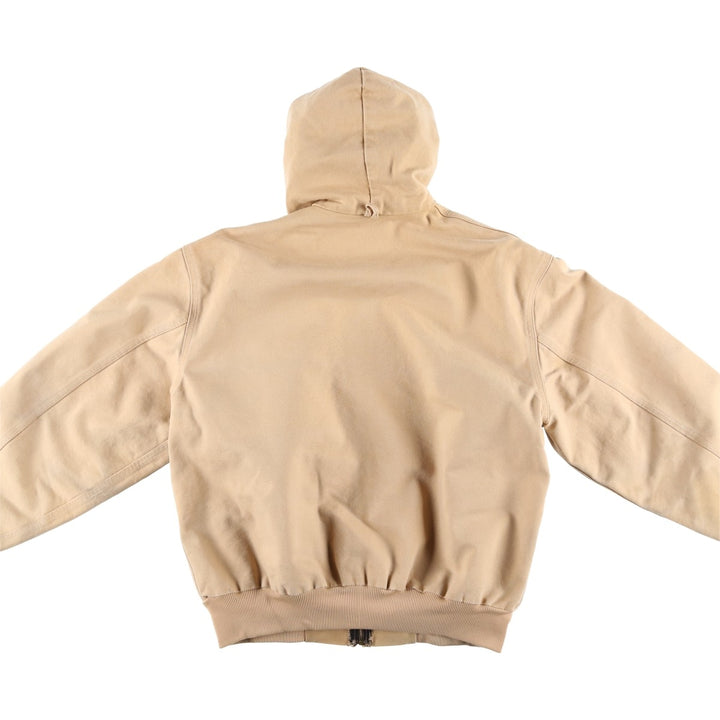 80s-90'S Carhartt Active Jacket Duck Full Zip Parka Made in USA Men's L Size Vintage unclear Beige type Vintage Second Hand