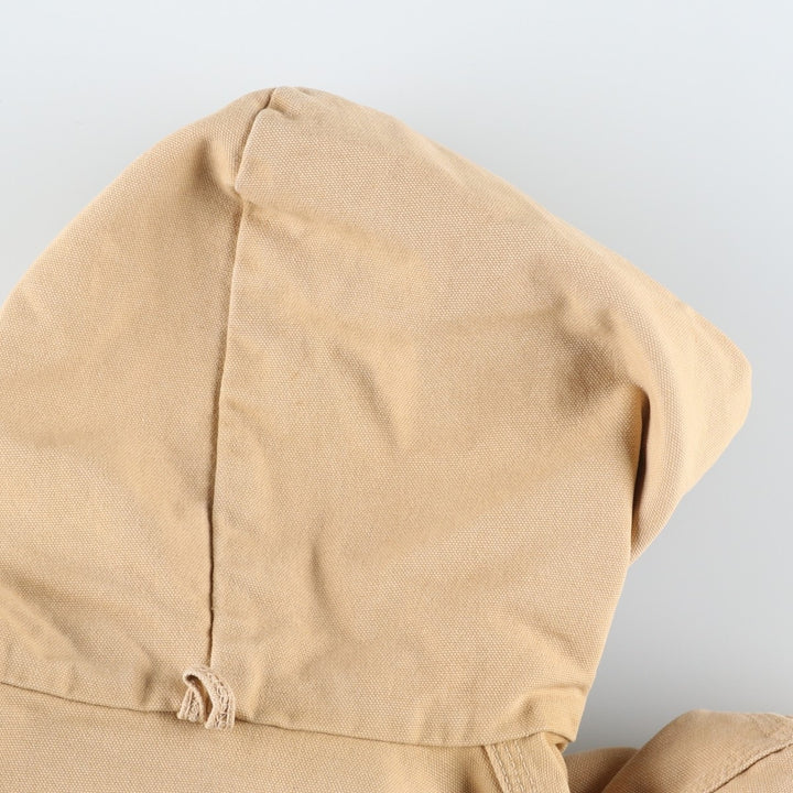 80s-90'S Carhartt Active Jacket Duck Full Zip Parka Made in USA Men's L Size Vintage unclear Beige type Vintage Second Hand