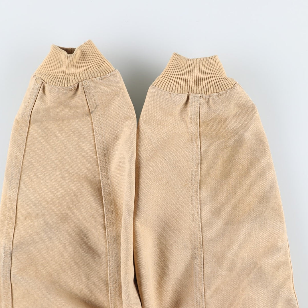 80s-90'S Carhartt Active Jacket Duck Full Zip Parka Made in USA Men's L Size Vintage unclear Beige type Vintage Second Hand