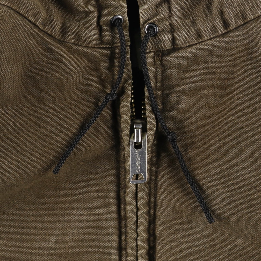 90'S Carhartt Active Jacket Duck Full Zip Parka Made in USA Men's XL Vintage cotton brown type Vintage Second Hand