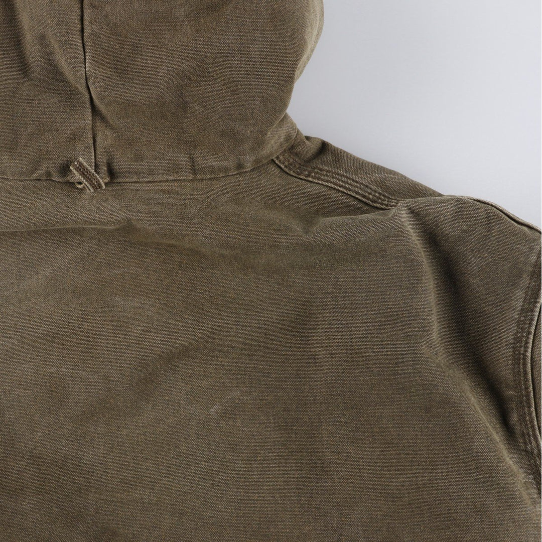90'S Carhartt Active Jacket Duck Full Zip Parka Made in USA Men's XL Vintage cotton brown type Vintage Second Hand