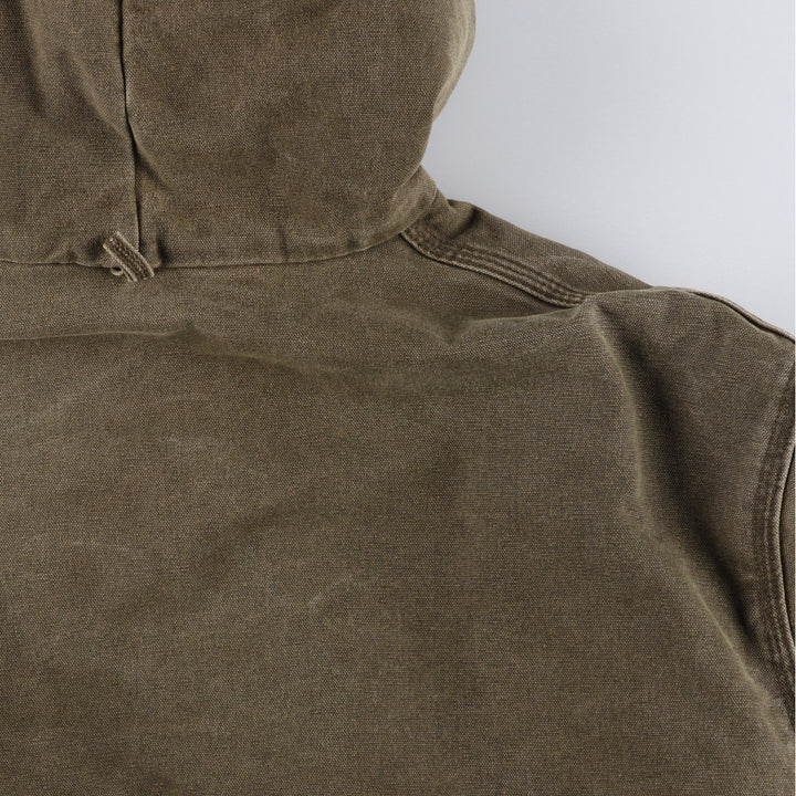 90'S Carhartt Active Jacket Duck Full Zip Parka Made in USA Men's XL Vintage cotton brown type Vintage Second Hand