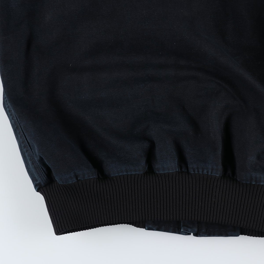 Carhartt Active Jacket Duck Full Zip Hoodie Men's XXL cotton black type Vintage Second Hand