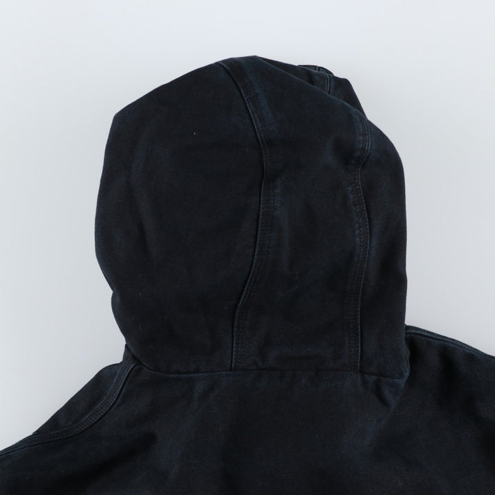 Carhartt Active Jacket Duck Full Zip Hoodie Men's XXL cotton black type Vintage Second Hand