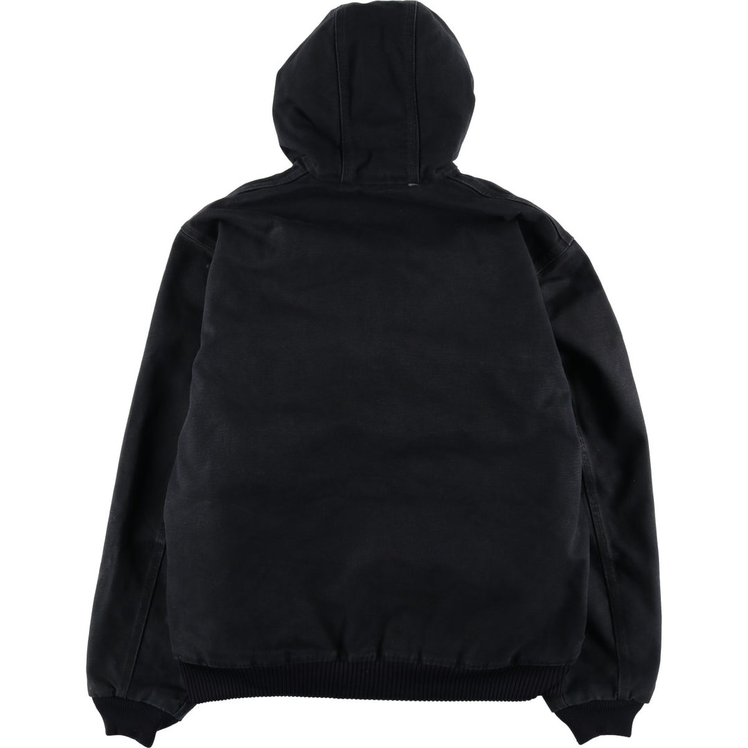 Carhartt Active Jacket, Padded Duck Full-Zip Hoodie, Men's Size L cotton black type Vintage Second Hand