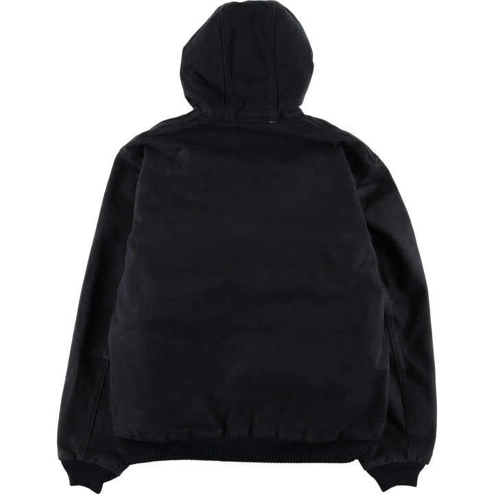 Carhartt Active Jacket, Padded Duck Full-Zip Hoodie, Men's Size L cotton black type Vintage Second Hand