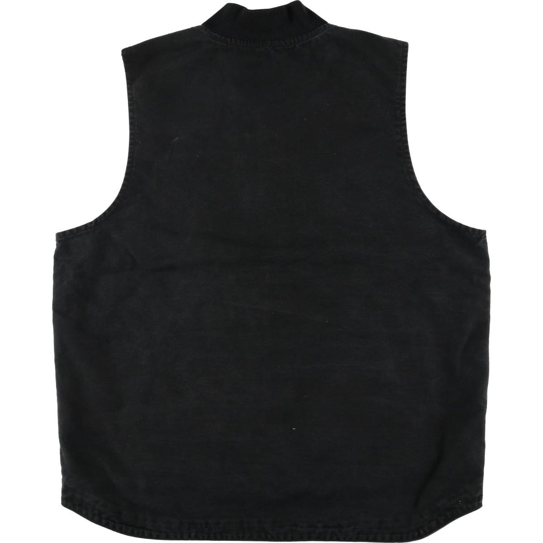 Carhartt Duck Vest, Padded, Men's XL cotton black type Vintage Second Hand