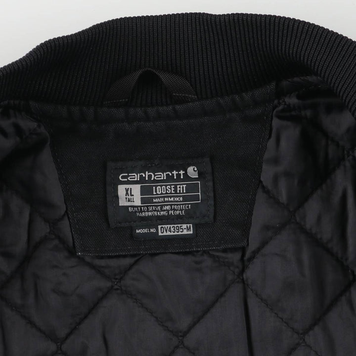 Carhartt Duck Vest, Padded, Men's XL cotton black type Vintage Second Hand