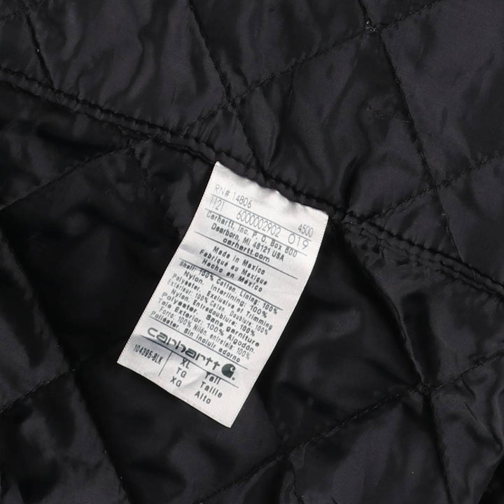 Carhartt Duck Vest, Padded, Men's XL cotton black type Vintage Second Hand