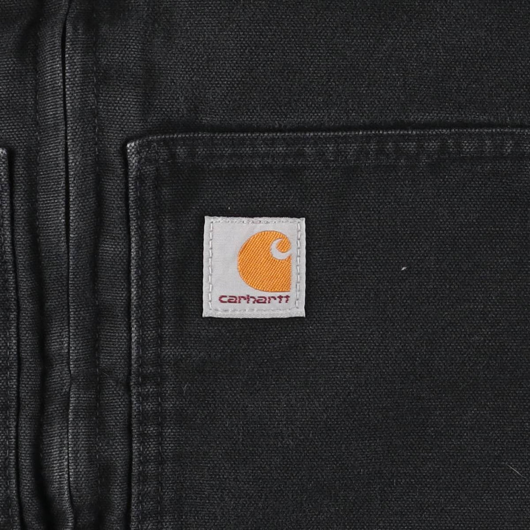 Carhartt Duck Vest, Padded, Men's XL cotton black type Vintage Second Hand