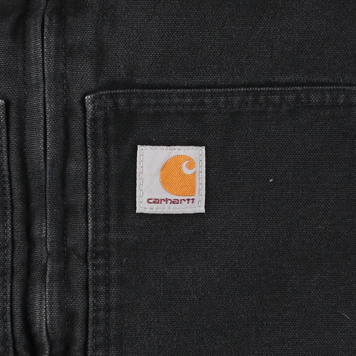 Carhartt Duck Vest, Padded, Men's XL cotton black type Vintage Second Hand