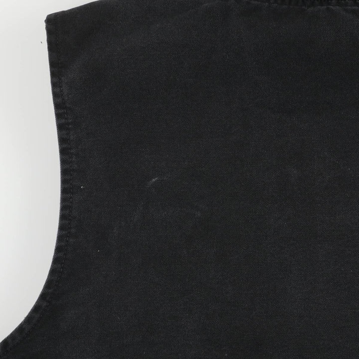 Carhartt Duck Vest, Padded, Men's XL cotton black type Vintage Second Hand