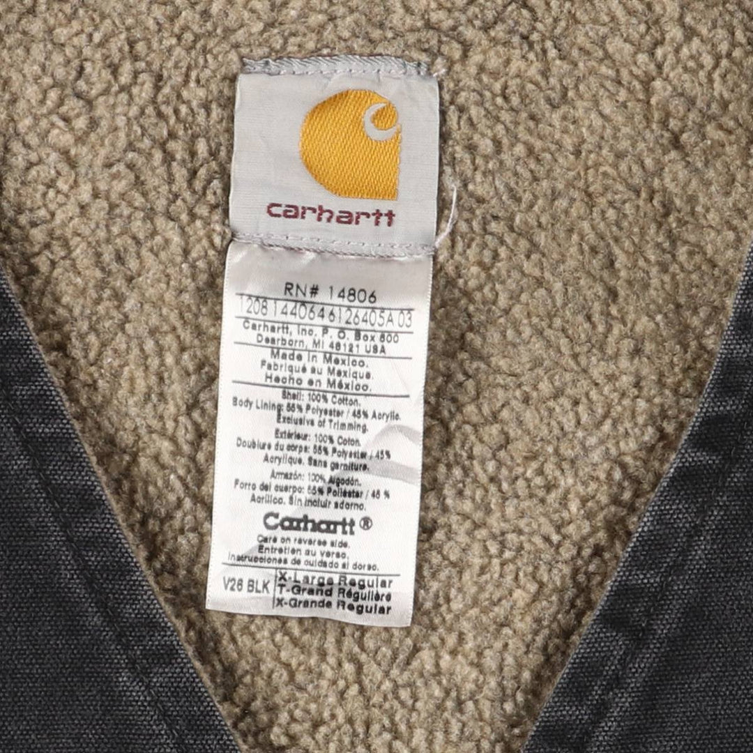 Carhartt Classic Vest Duck Vest Men's XL Size cotton gray type Vintage Second Hand