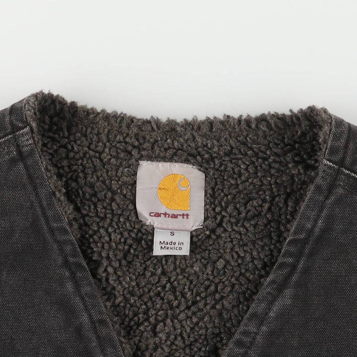 Carhartt Duck Vest, Men's S Size cotton gray type Vintage Second Hand
