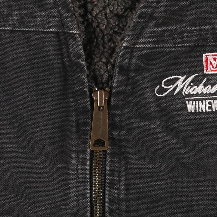 Carhartt Duck Vest, Men's S Size cotton gray type Vintage Second Hand