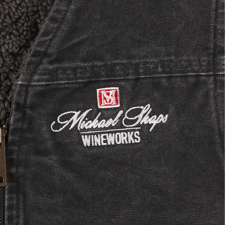 Carhartt Duck Vest, Men's S Size cotton gray type Vintage Second Hand