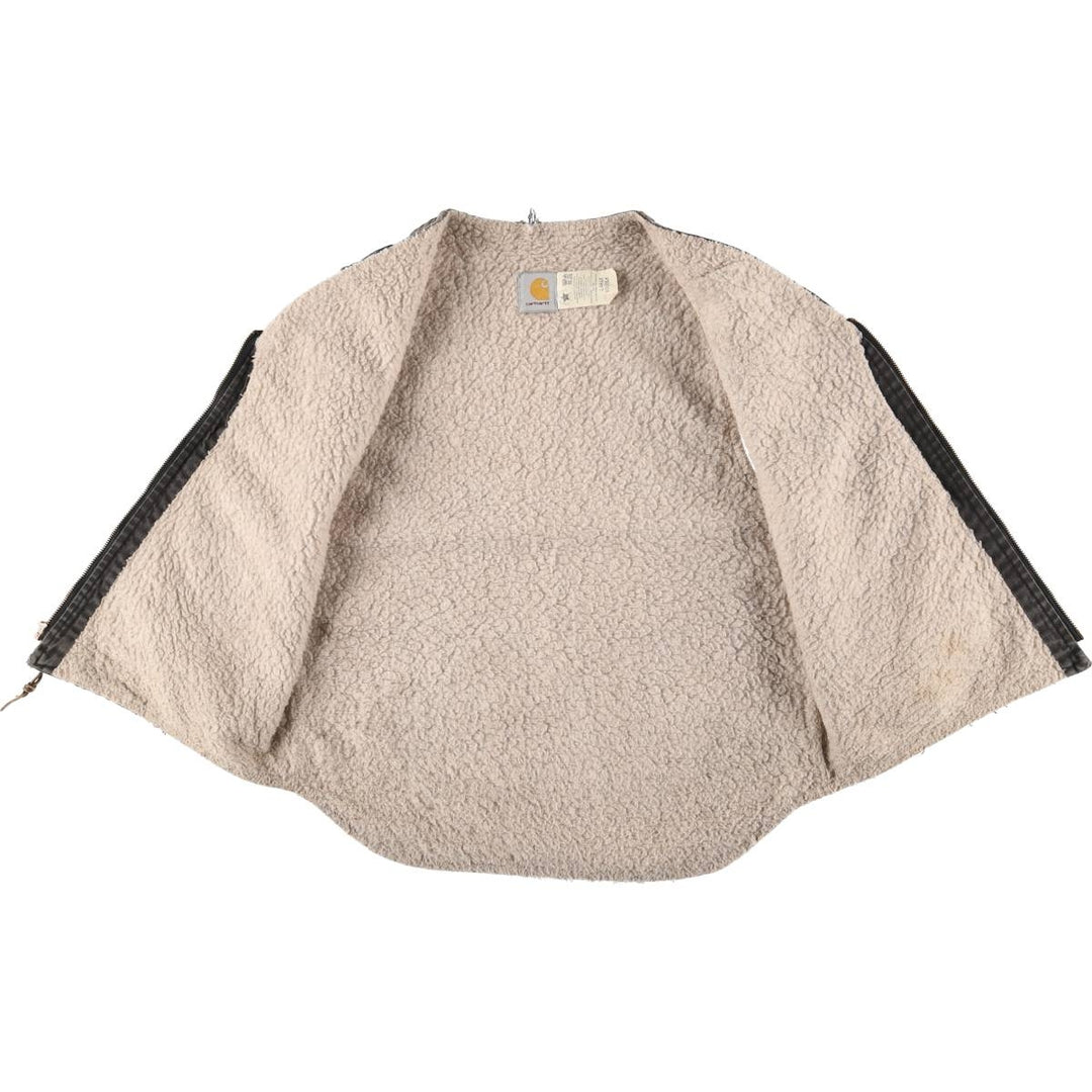 90'S Carhartt Duck Vest, Men's Size L, Vintage cotton black type Vintage Second Hand