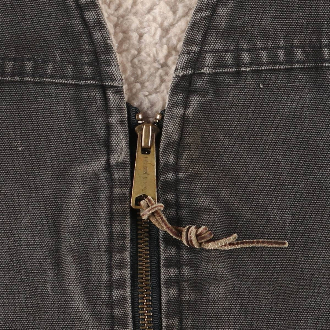 90'S Carhartt Duck Vest, Men's Size L, Vintage cotton black type Vintage Second Hand