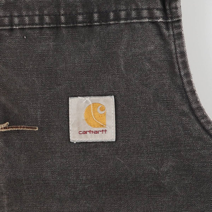 90'S Carhartt Duck Vest, Men's Size L, Vintage cotton black type Vintage Second Hand