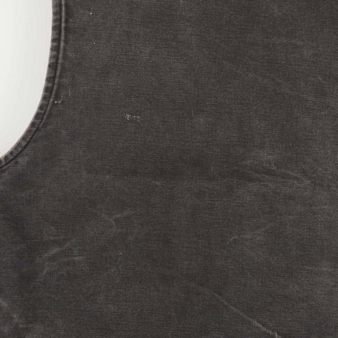 90'S Carhartt Duck Vest, Men's Size L, Vintage cotton black type Vintage Second Hand