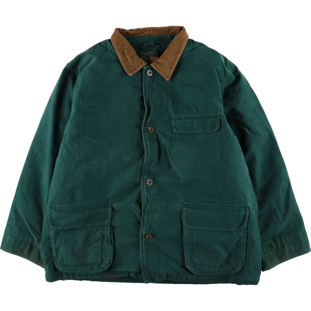 Eddie Bauer Goose Down Hunting Jacket, Men's Size L cotton Green type dark green Vintage Second Hand