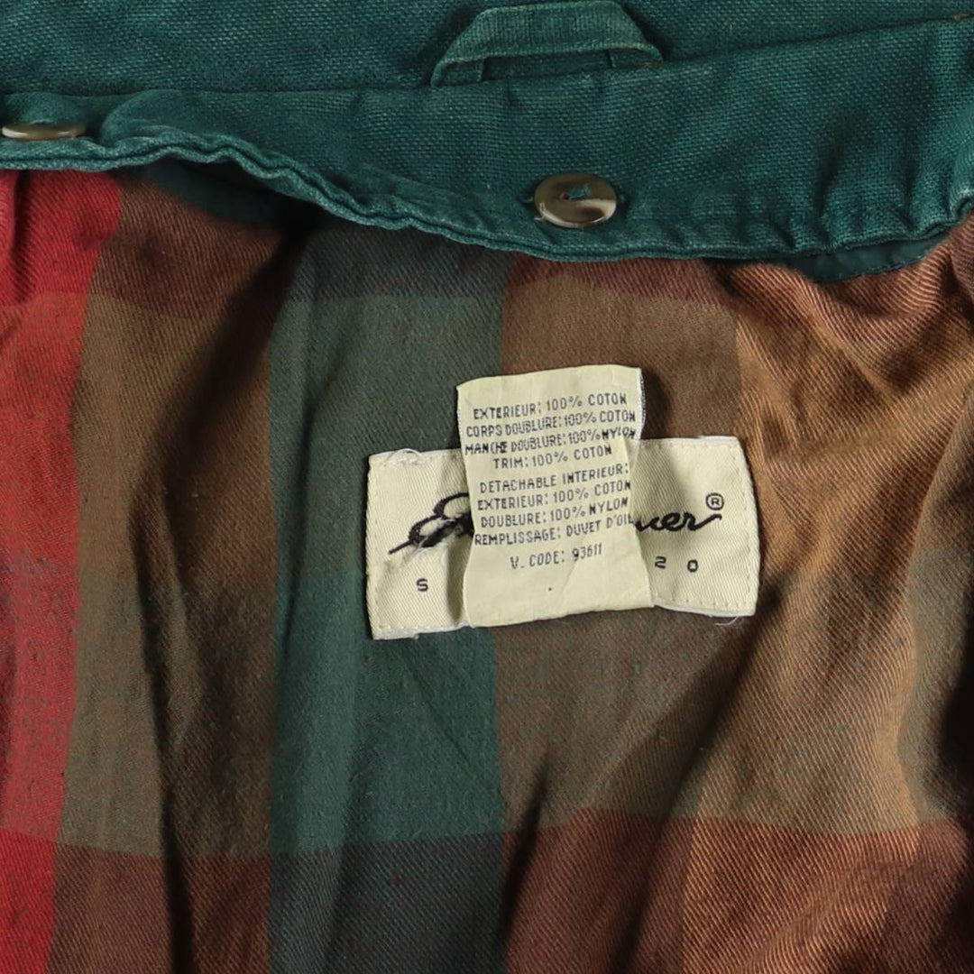 Eddie Bauer Goose Down Hunting Jacket, Men's Size L cotton Green type dark green Vintage Second Hand