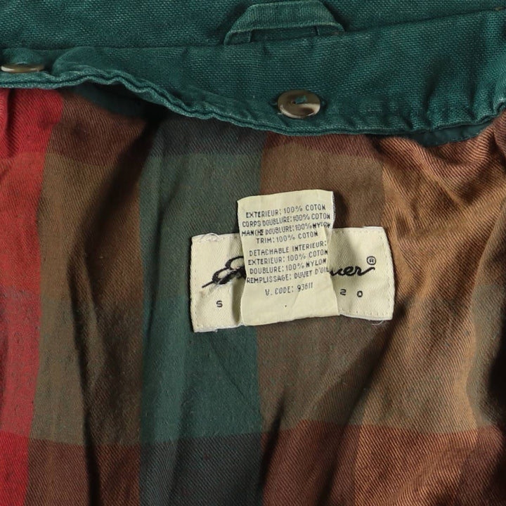 Eddie Bauer Goose Down Hunting Jacket, Men's Size L cotton Green type dark green Vintage Second Hand