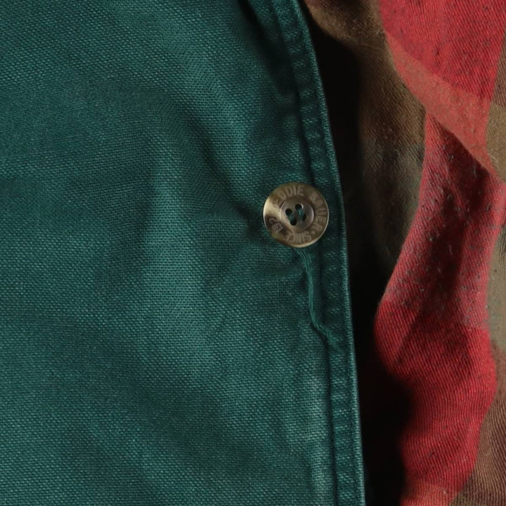 Eddie Bauer Goose Down Hunting Jacket, Men's Size L cotton Green type dark green Vintage Second Hand